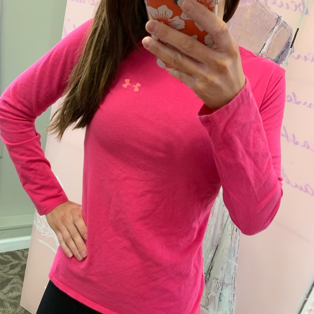 XS Under Armour Pink Long Sleeve